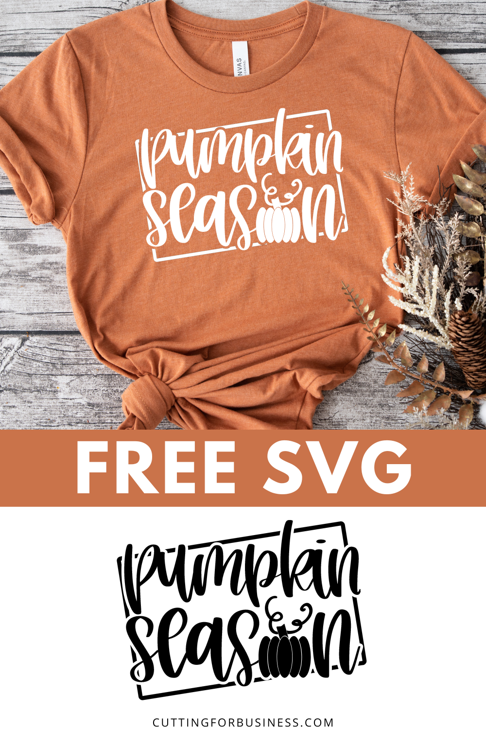 Free Pumpkin Season SVG Cut File - cuttingforbusiness.com.