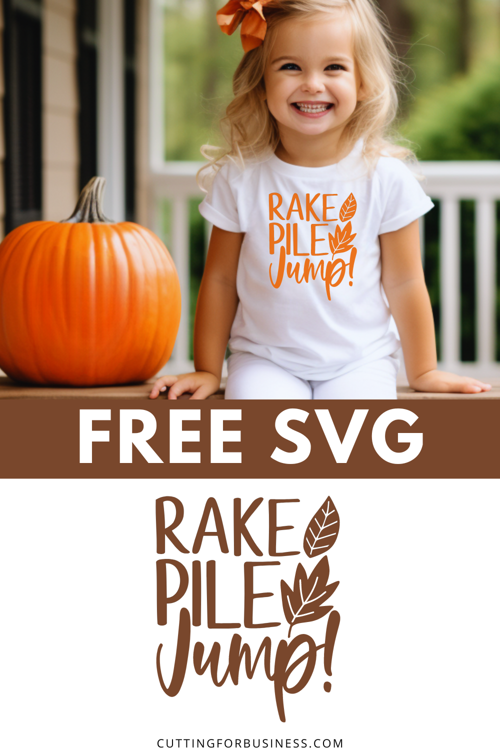 Free Rake Pile Jump SVG - cuttingforbusiness.com.