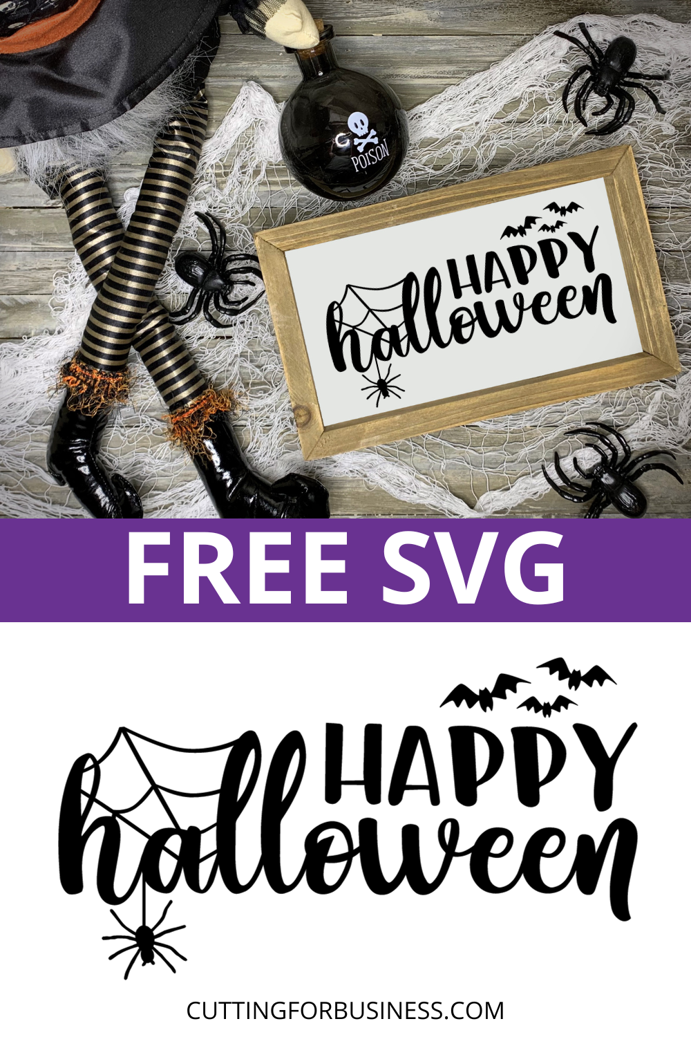 Free Happy Halloween SVG - cuttingforbusiness.com.