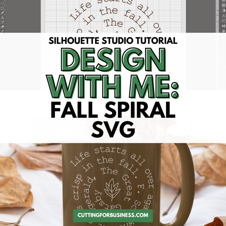 Silhouette Studio Design Tutorial: Fall Spiral SVG