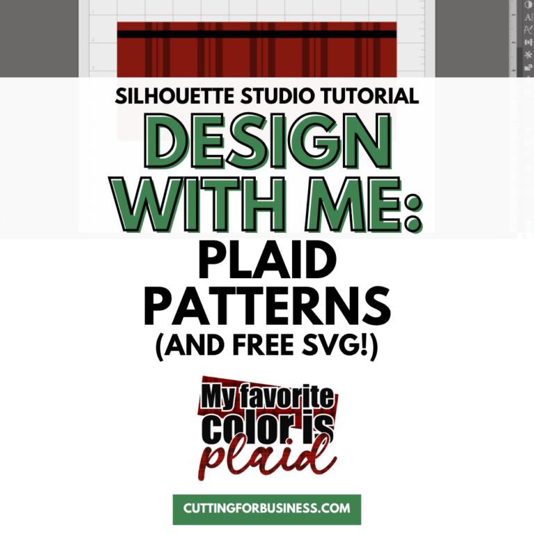 Silhouette Studio Tutorial: How to Create Plaid Patterns