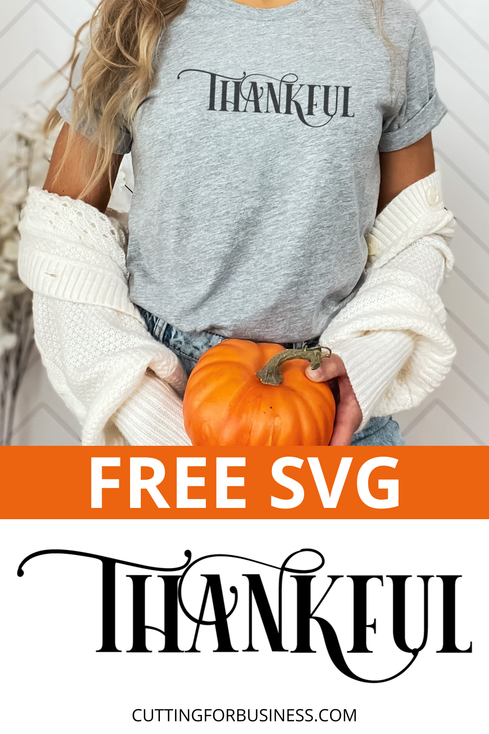 Free Thankful SVG - cuttingforbusiness.com.
