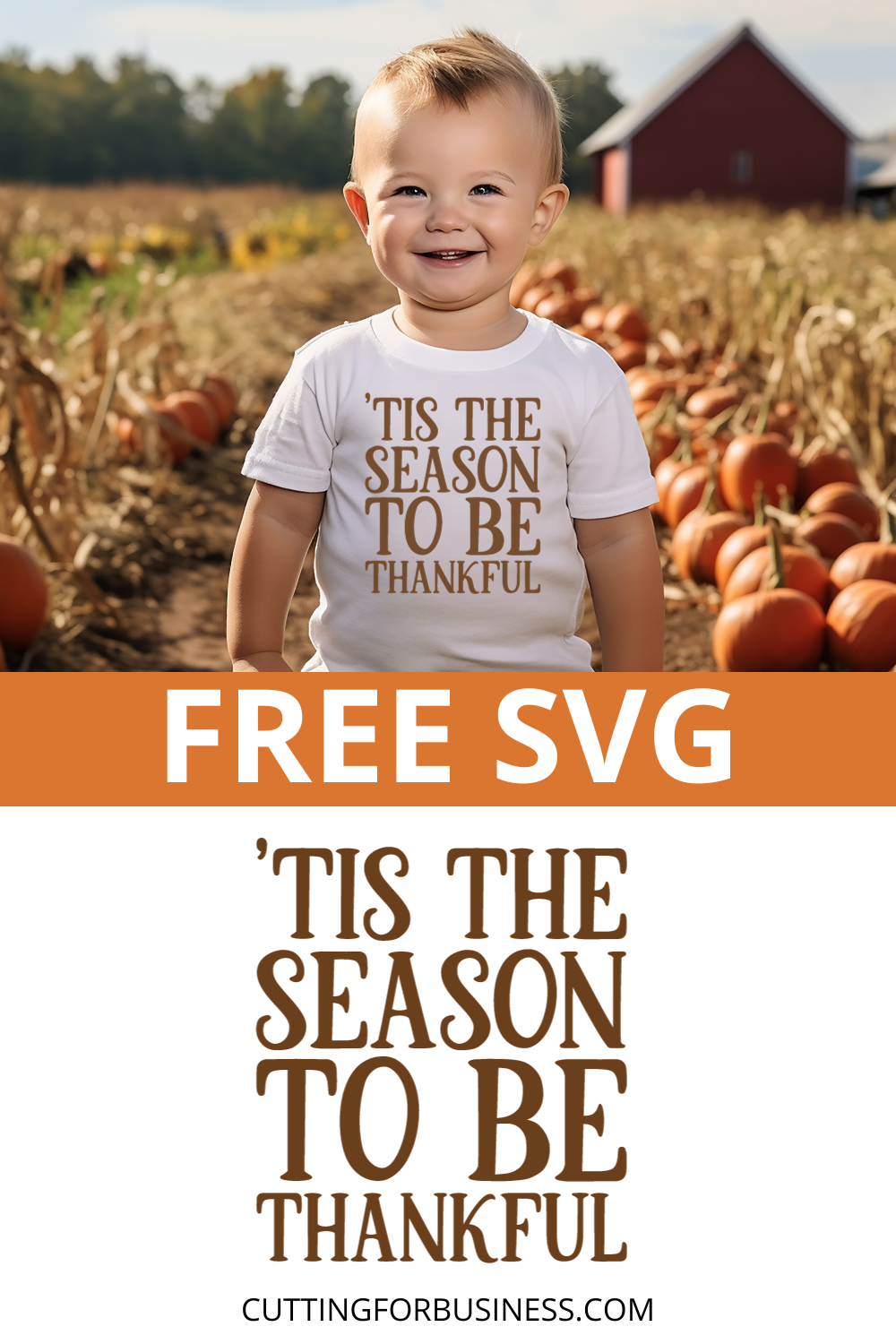 Tis the Season the Be Thankful SVG - cuttingforbusiness.com