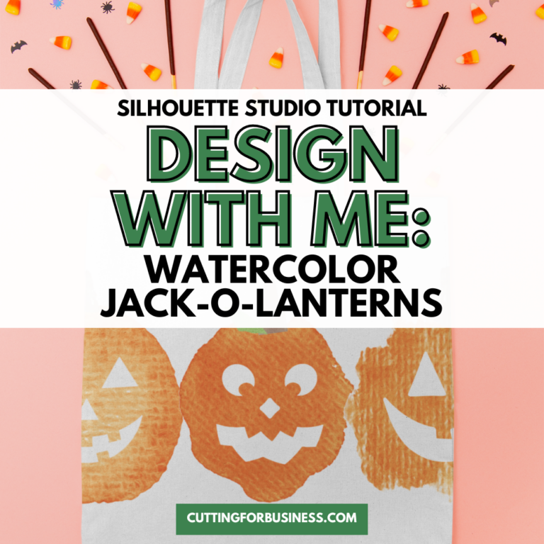 Silhouette Studio Tutorial: Watercolor Jack-o-Lanterns