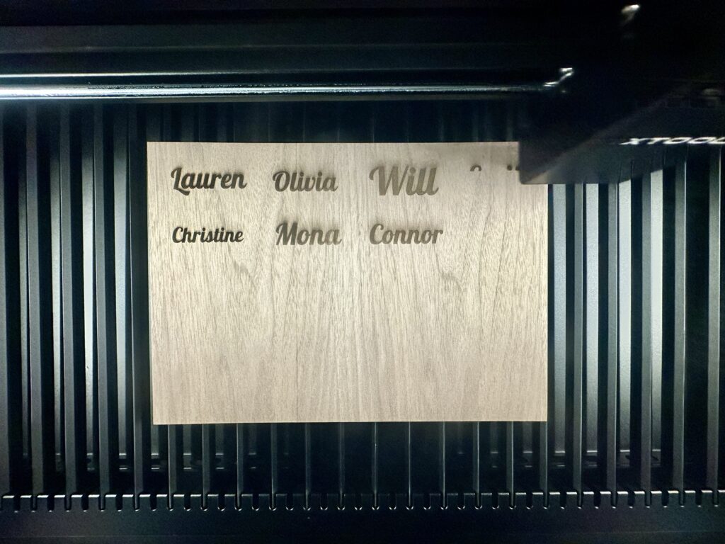 Engraving in the xTool P2 laser - cuttingforbusiness.com