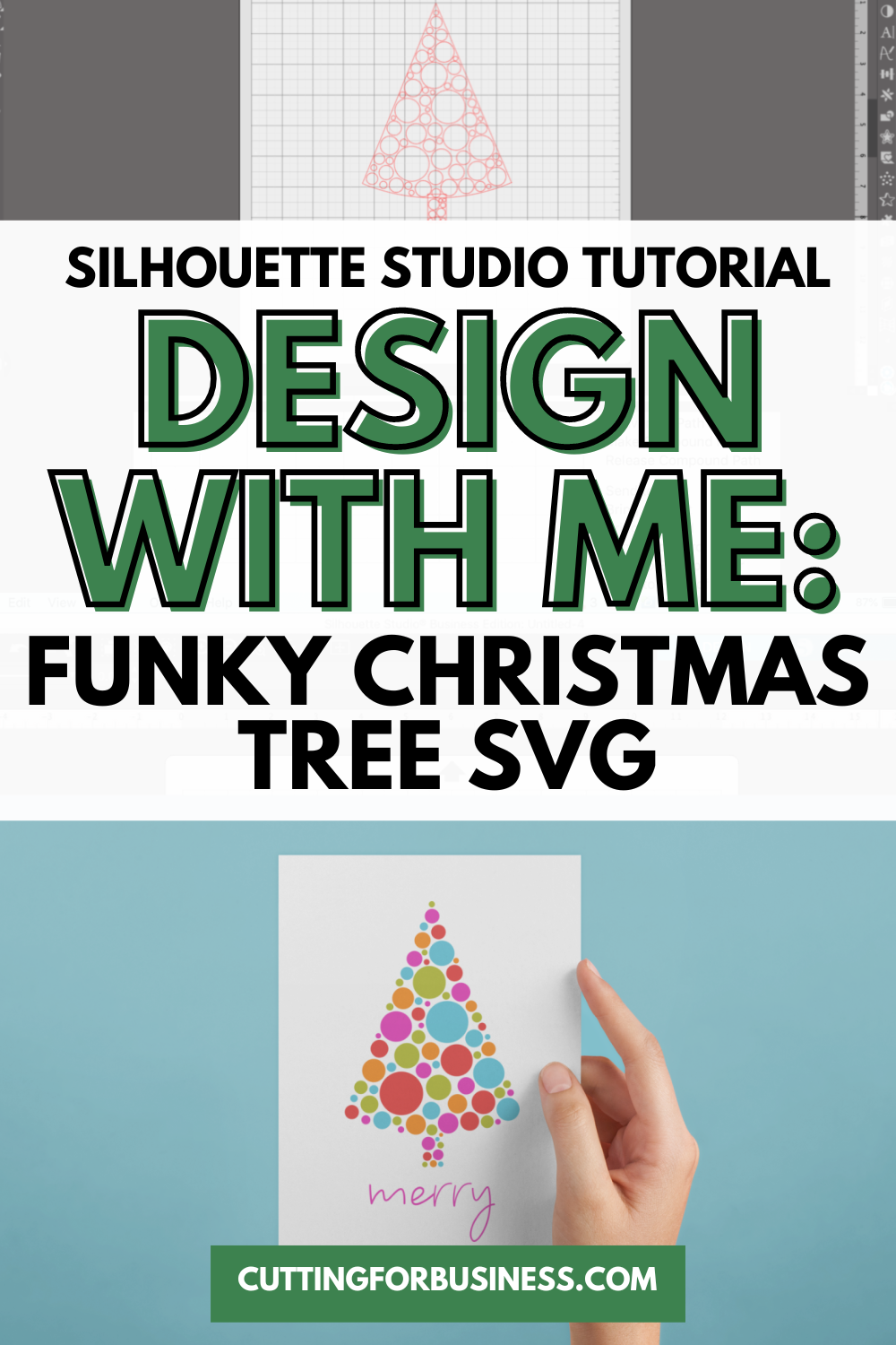 Silhouette Studio Tutorial: Funky Christmas Tree SVG - cuttingforbusiness.com