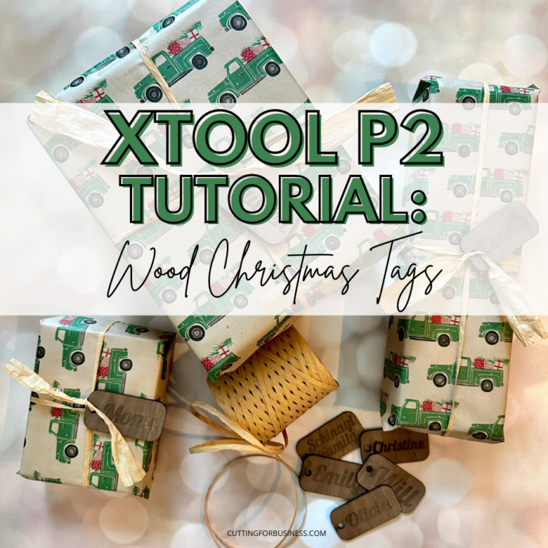 xTool P2 Tutorial: Wooden Christmas Tags