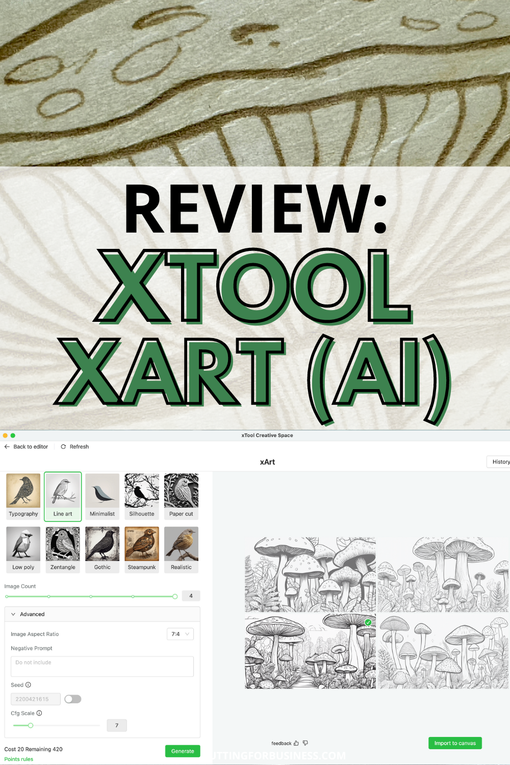 Review: xTool xArt (AI) - cuttingforbusiness.com.