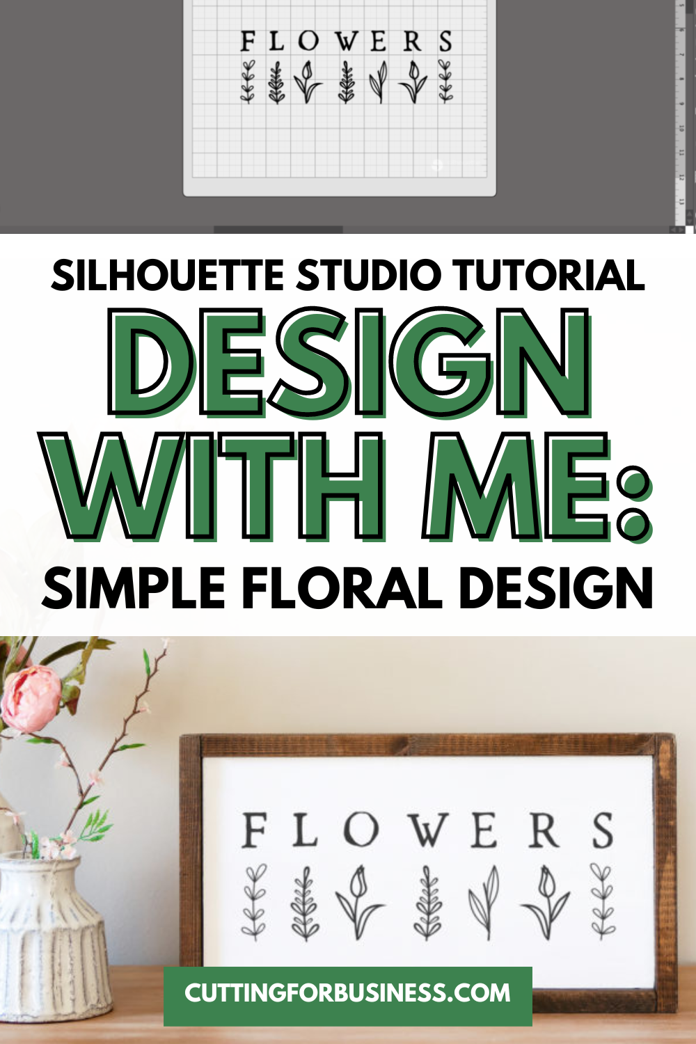 Silhouette Studio Tutorial: Simple Floral SVG - cuttingforbusiness.com