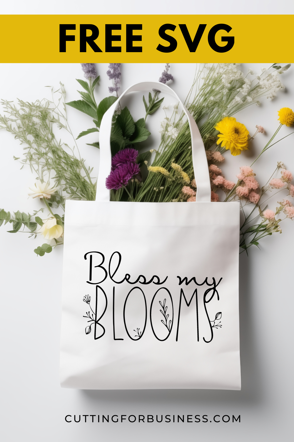 Free Spring SVG - Bless My Blooms - cuttingforbusiness.com