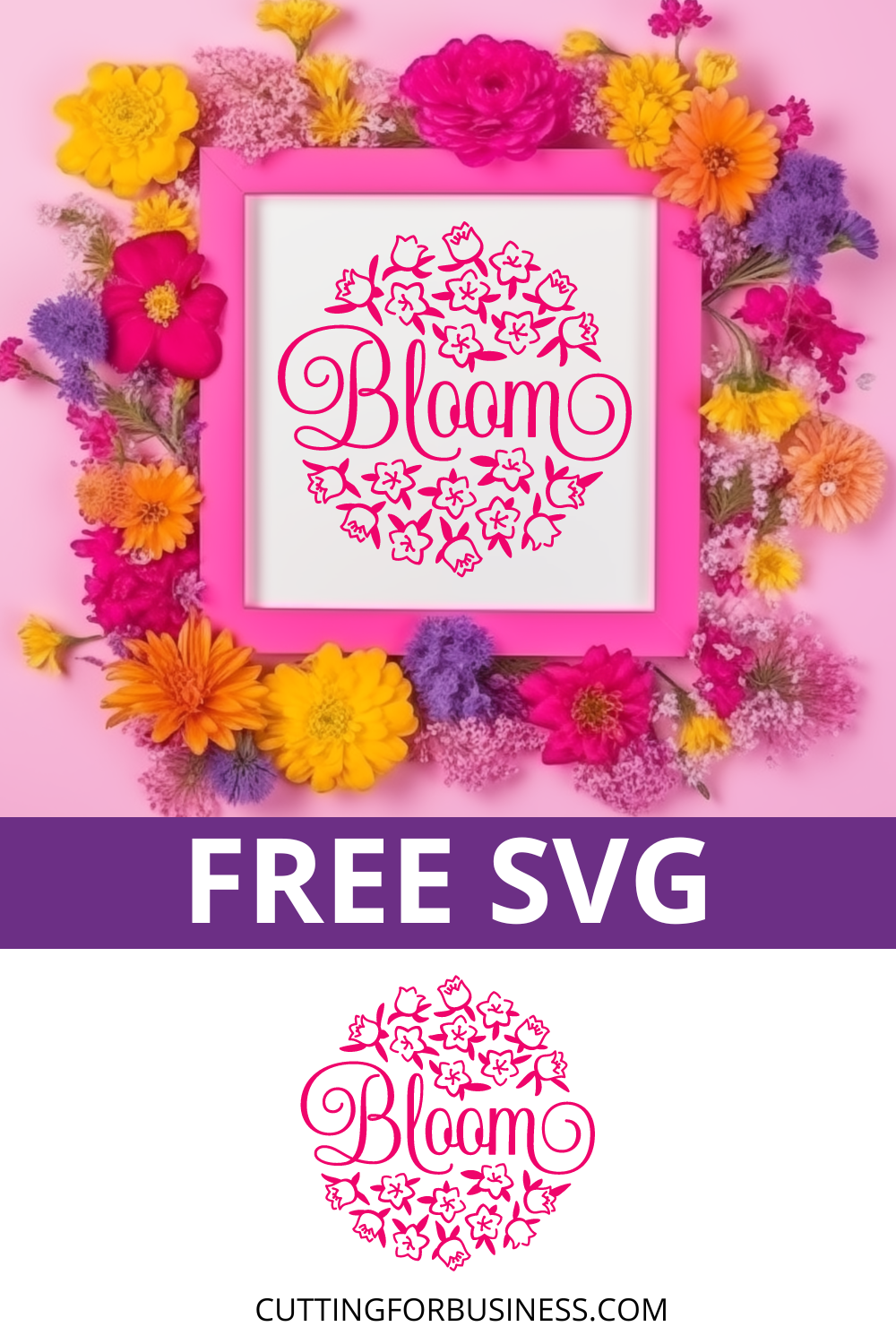 Free Bloom SVG - cuttingforbusiness.com