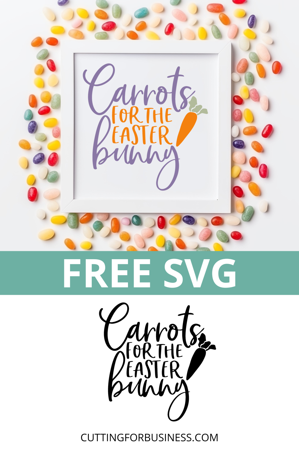 Free Easter SVG - Carrots for the Easter Bunny - cuttingforbusiness.com