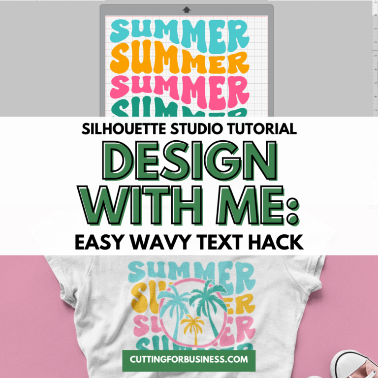 Silhouette Studio Tutorial: Wavy Retro Text SVG