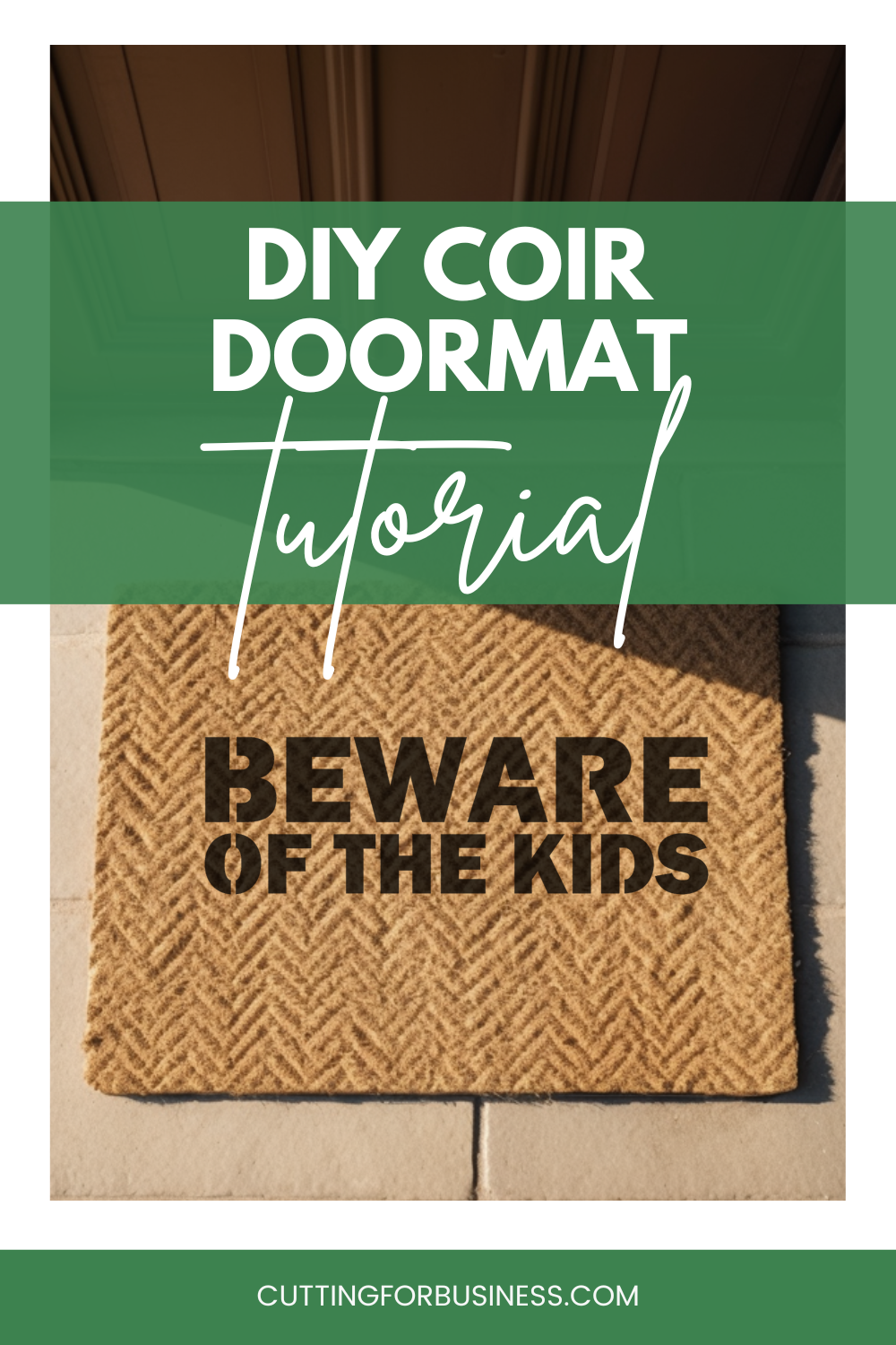 DIY Coir Doormat Tutorial and Costs - cuttingforbusiness.com