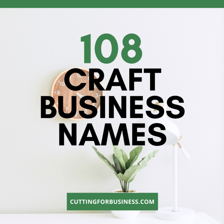 108 Craft Business Names