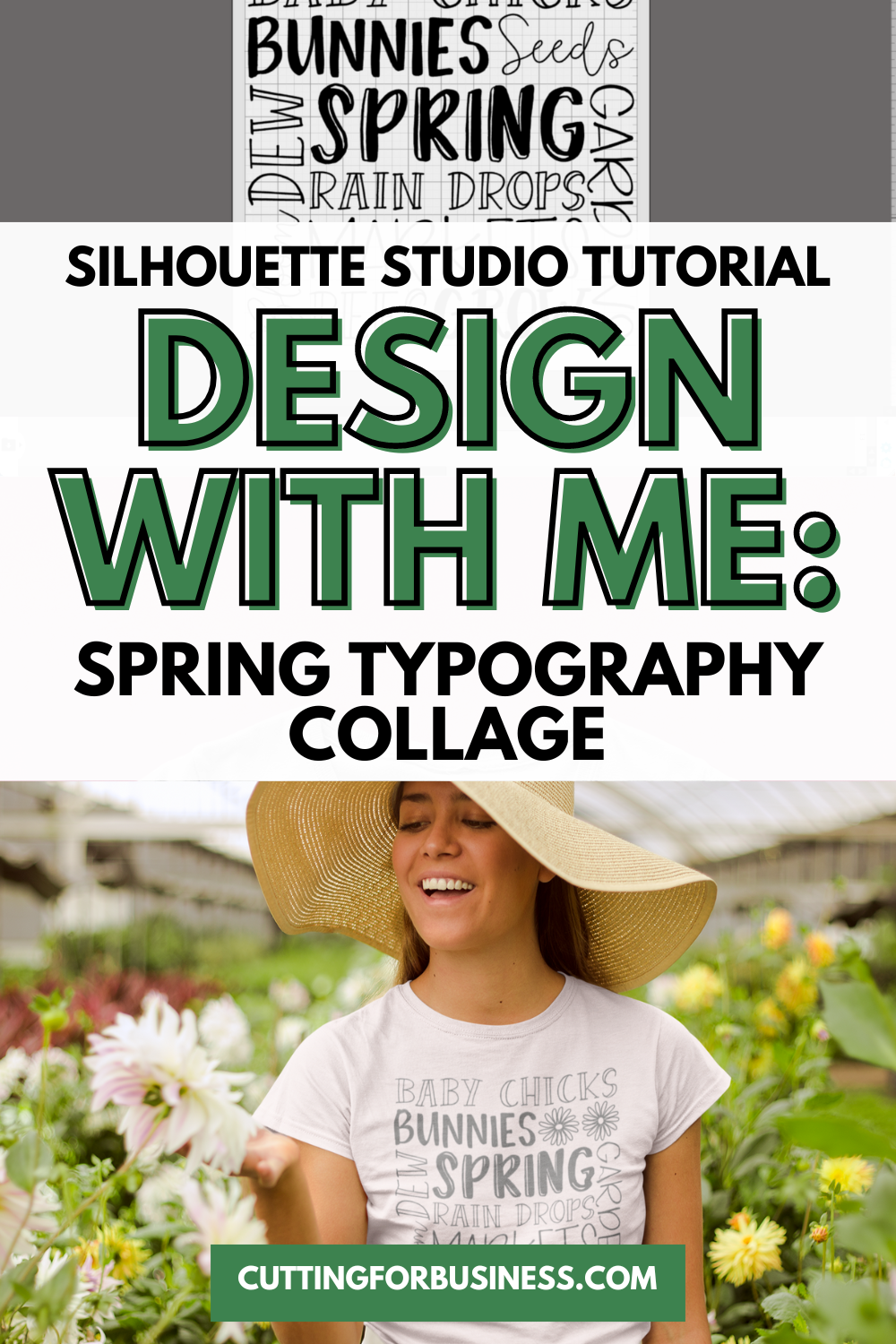 Silhouette Studio Tutorial: Spring Typography Collage - cuttingforbusiness.com
