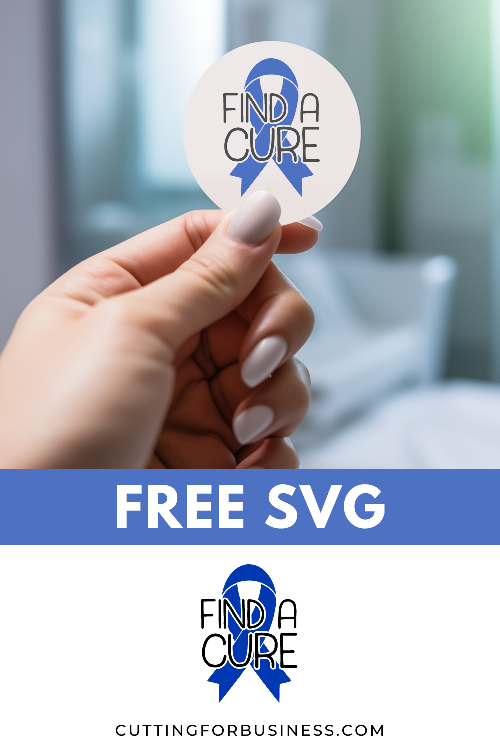 Free Cancer SVG - Find a Cure - cuttingforbusiness.com