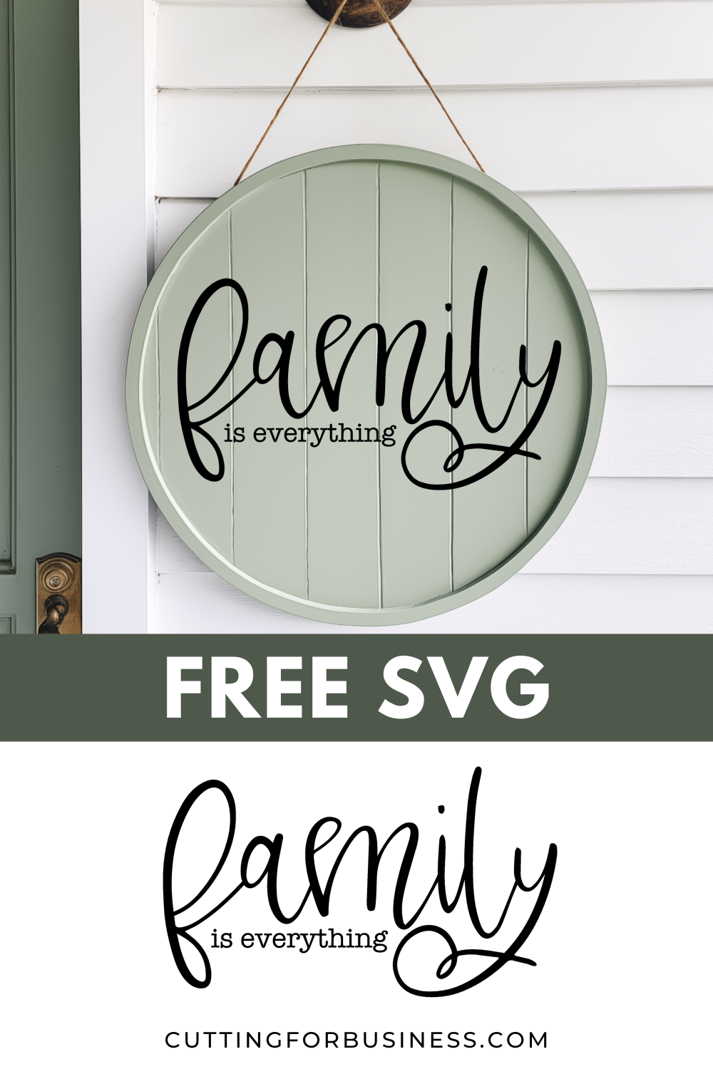 Free SVG - Family is Everything - cuttingforbusiness.com
