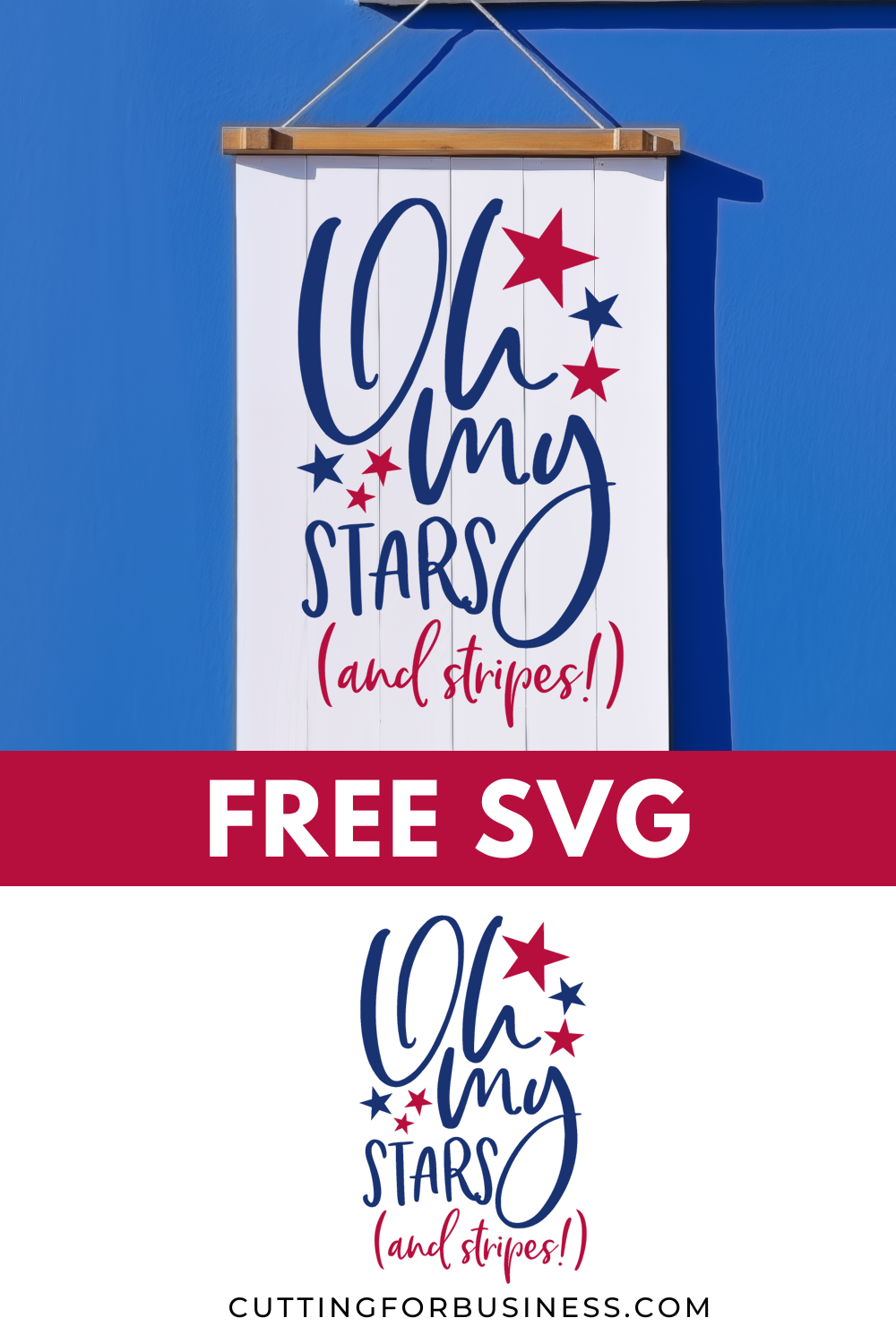 Free Patriotic SVG - Oh My Stars and Stripes - cuttingforbusiness.com