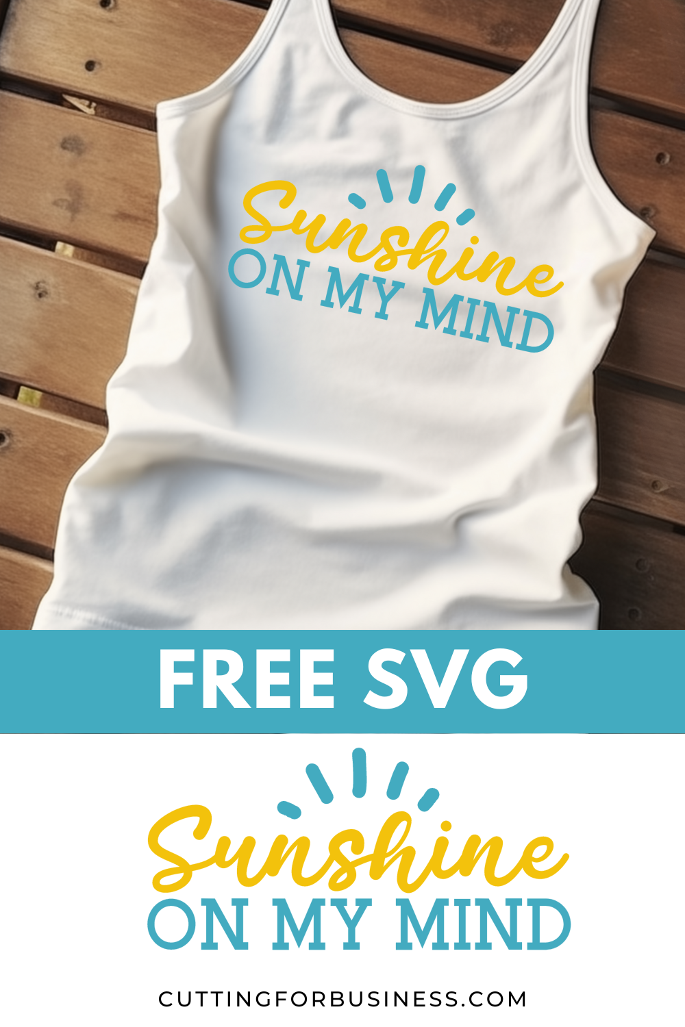 Free SVG - Sunshine on My Mind - cuttingforbusiness.com