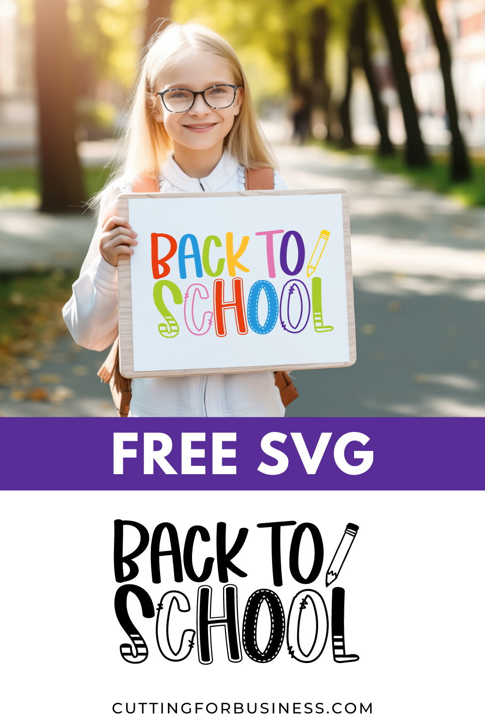 Free Back to School SVG - cuttingforbusiness.com