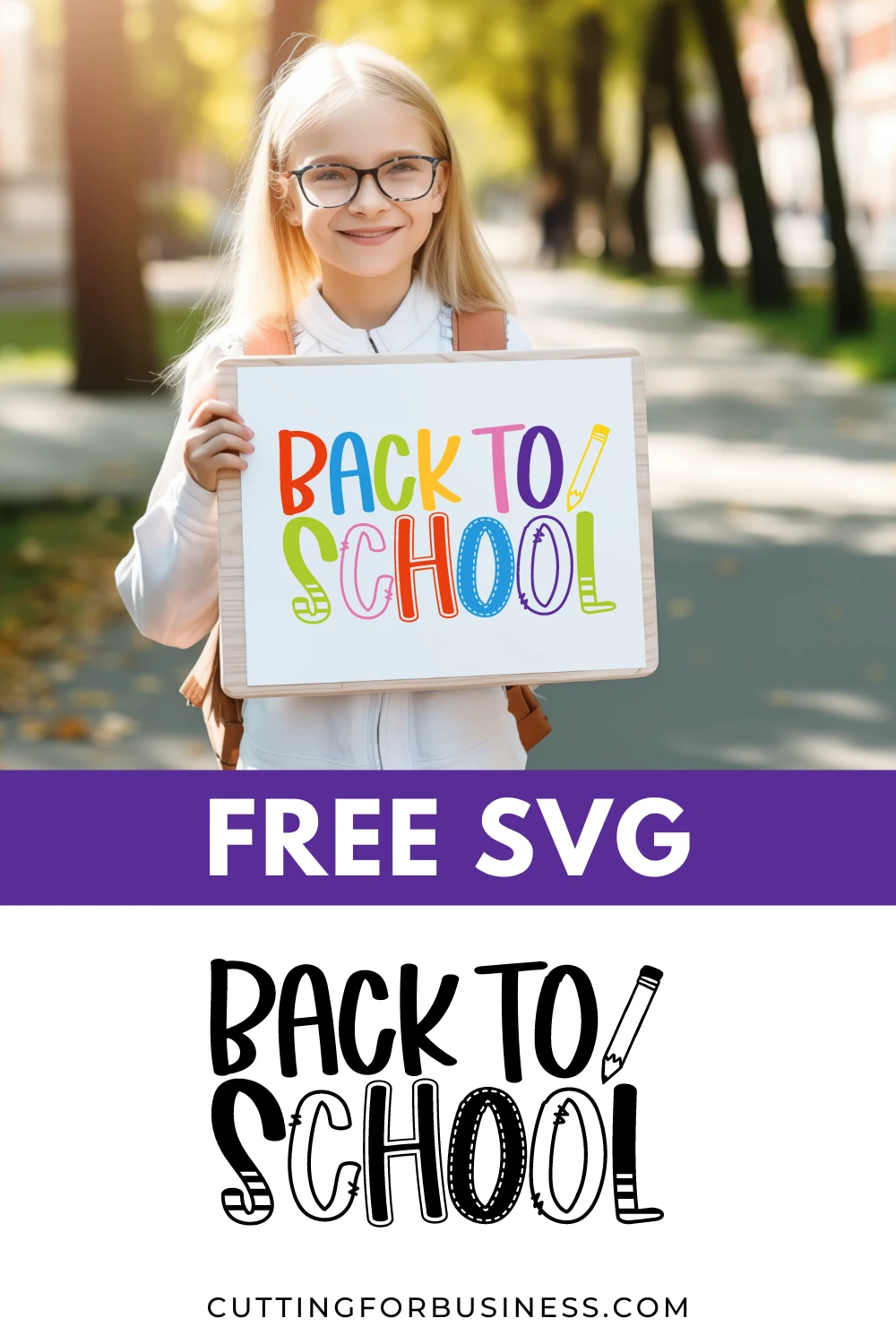 Free Back to School SVG - cuttingforbusiness.com