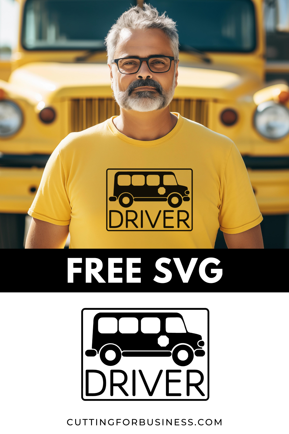 Free Bus Driver SVG - cuttingforbusiness.com