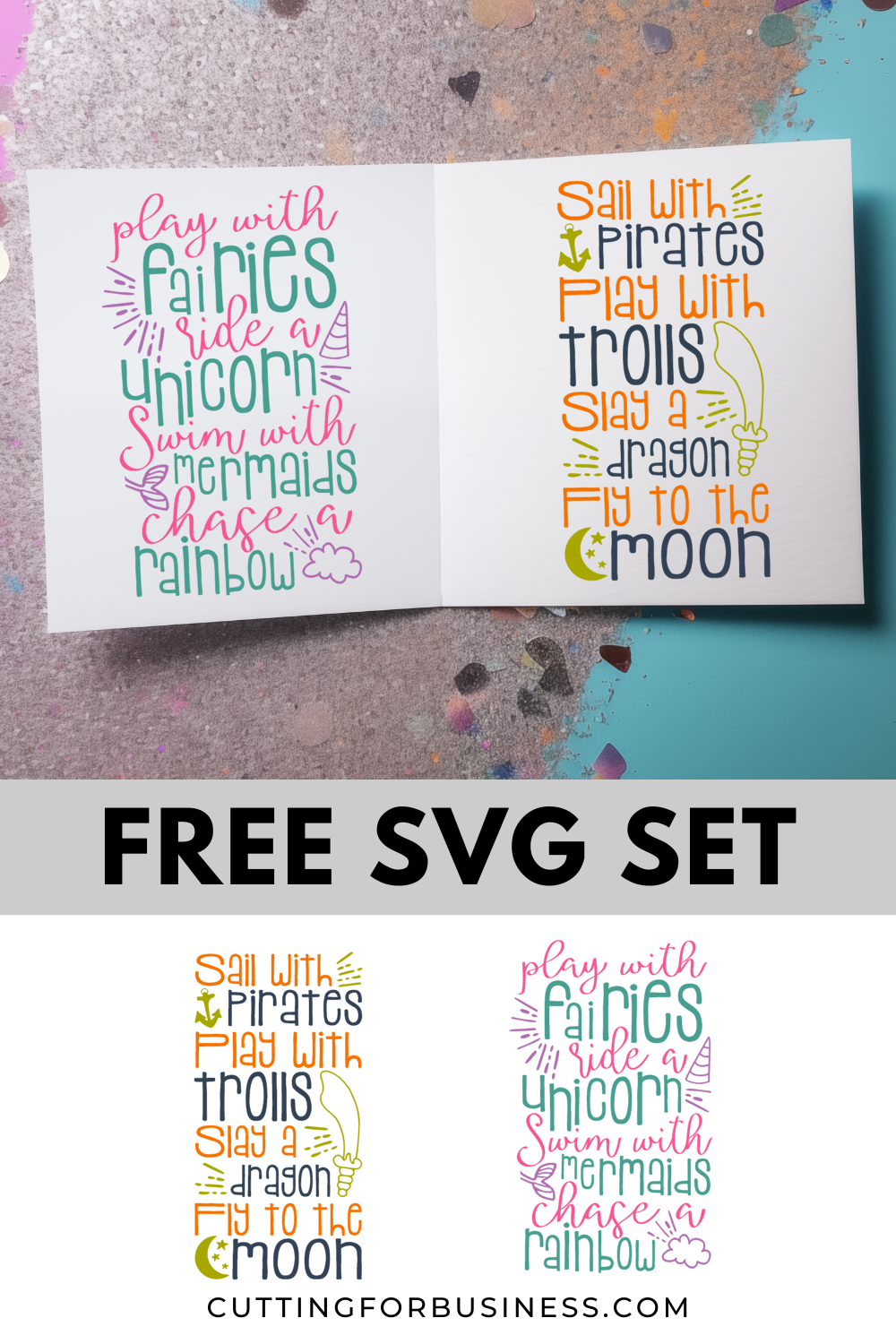 Free Fairy Tale SVG Set - cuttingforbusiness.com