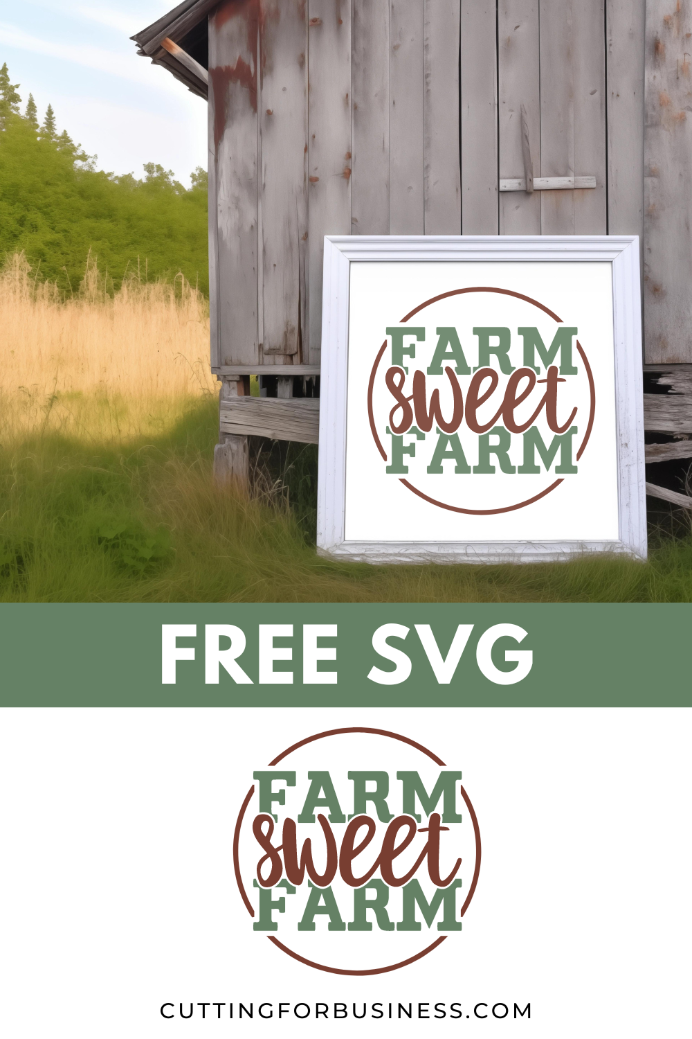 Free Farm Sweet Farm SVG - cuttingforbusiness.com