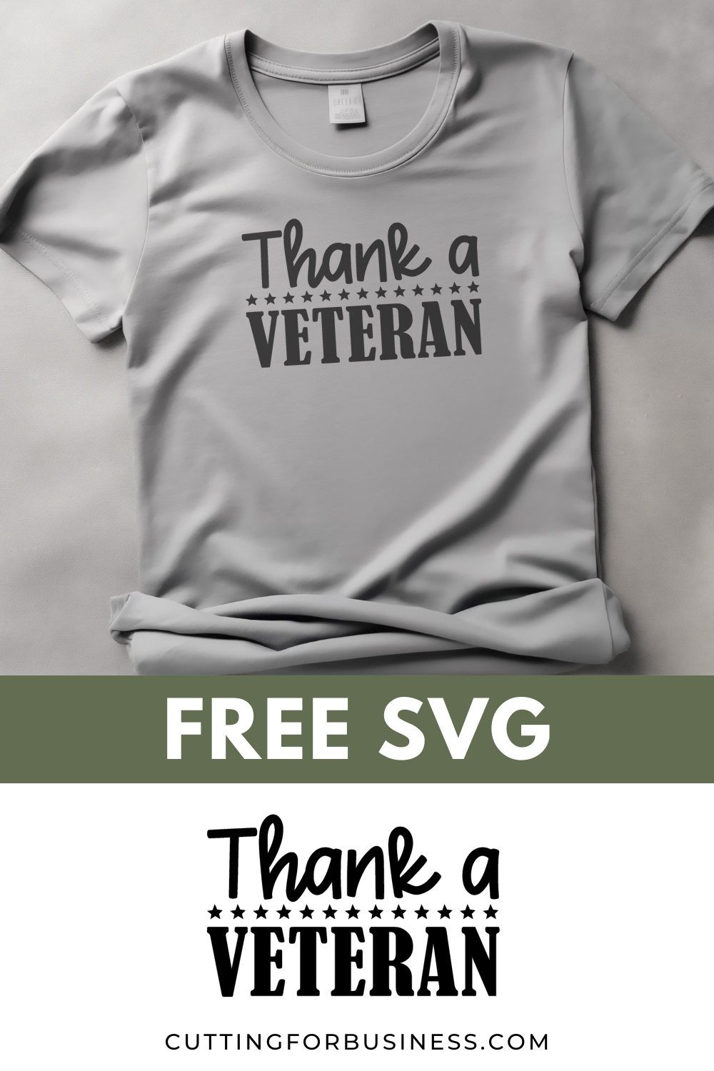 Free Military SVG - Thank a Veteran - cuttingforbusiness.com