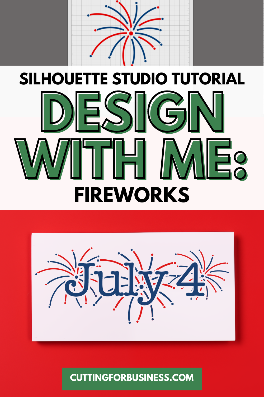 Silhouette Studio Tutorial - How to Draw Fireworks - cuttingforbusiness.com