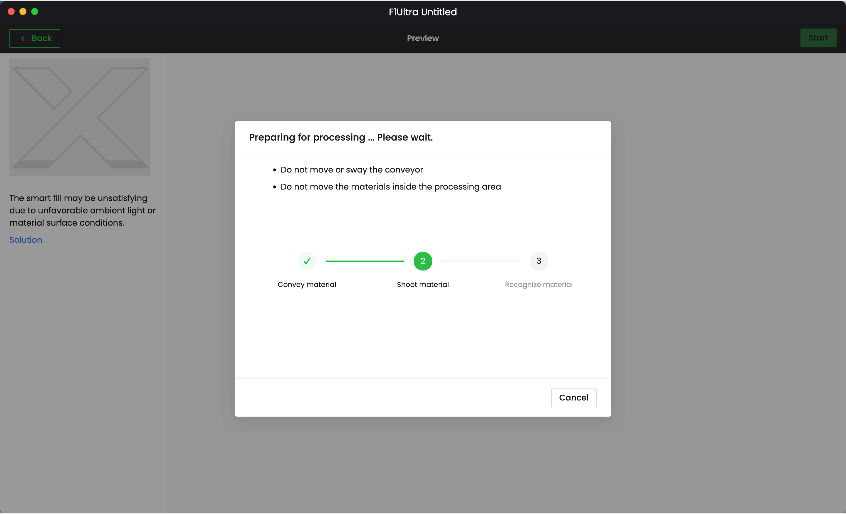 Processing screenshot from xTool's XCS software - cuttingforbusiness.com