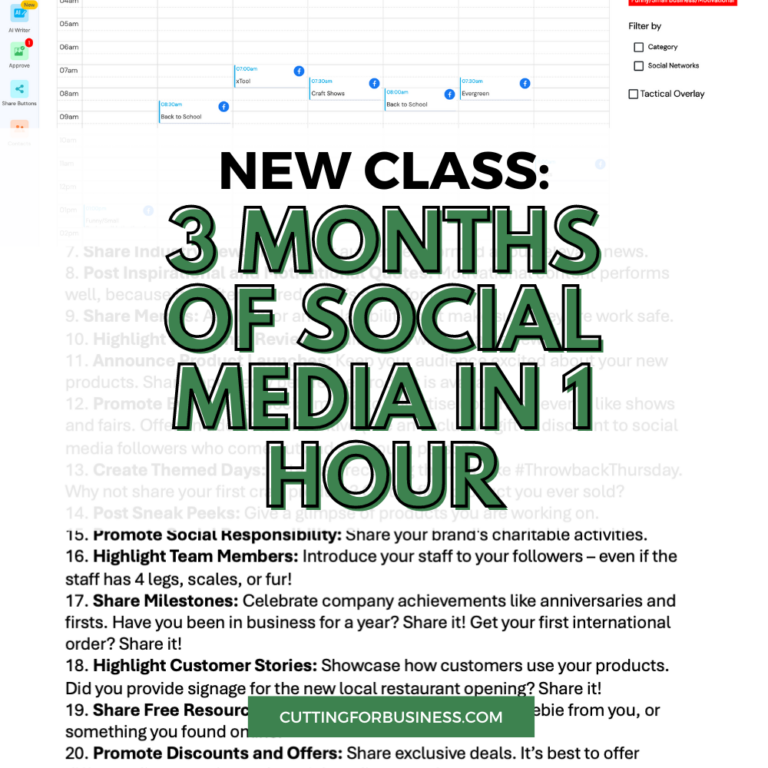 Class: 3 Months of Social Media in an Hour
