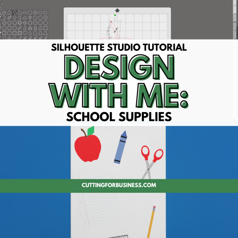 Silhouette Studio Tutorial: How to Draw 6 School Supplies