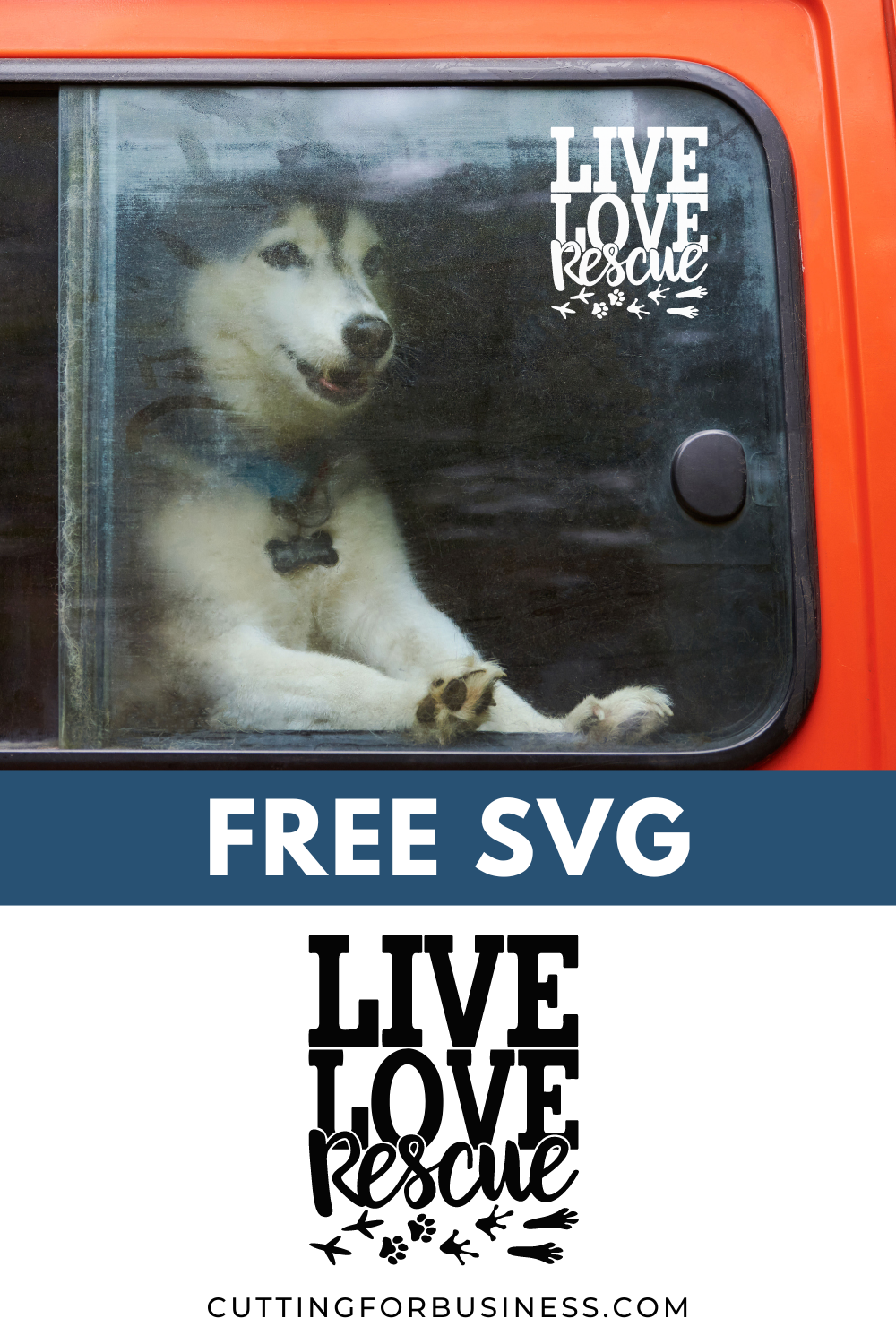 Free Pet SVG - Live Love Rescue - cuttingforbusiness.com