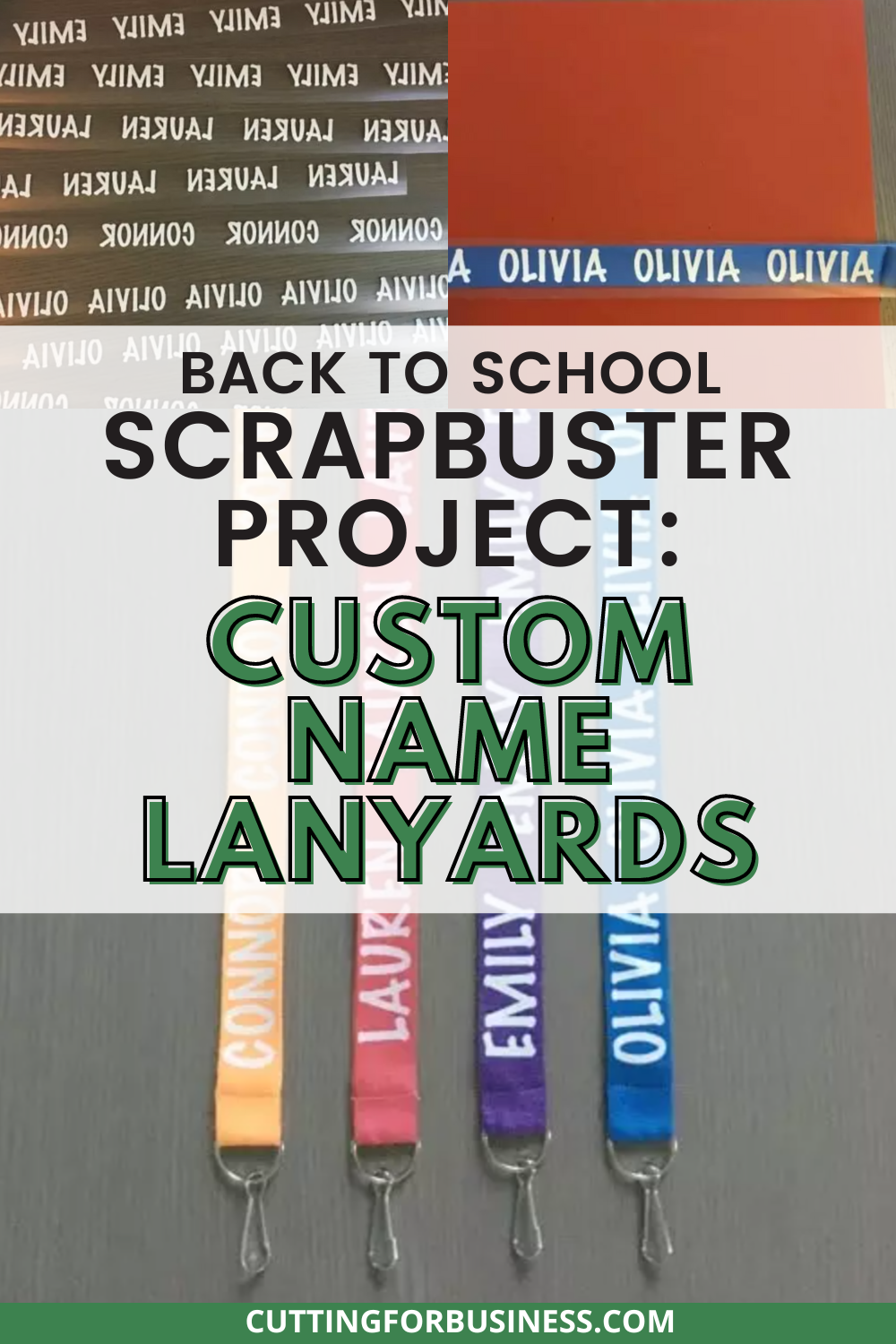 Scrapbuster Project: Heat Transfer Vinyl Lanyards - cuttingforbusiness.com