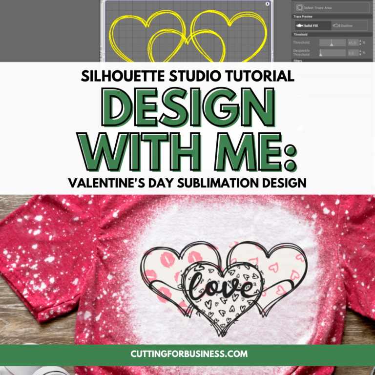 Tutorial: Triple Heart Valentine’s Day Sublimation Design